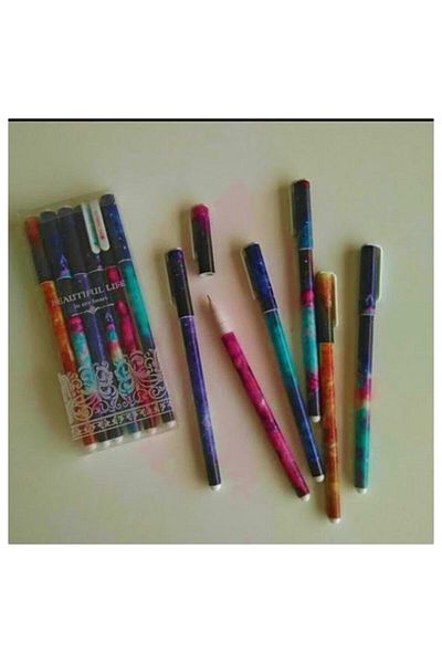 Techno phone Galaxy Themed Gel Pen Set of 6