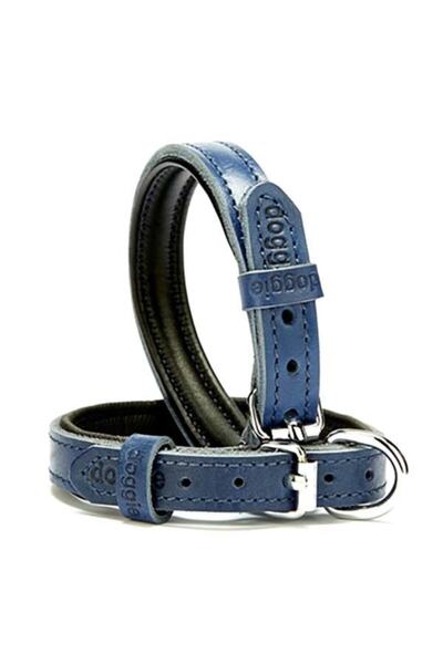 Doggie Fırstclass Köpek Deri Boyun Tasması Small Mavi 1,5x20-25 Cm