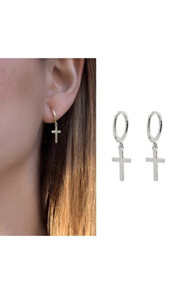 TakıConcept Gothic Punk 2 Adet Haç Küpe