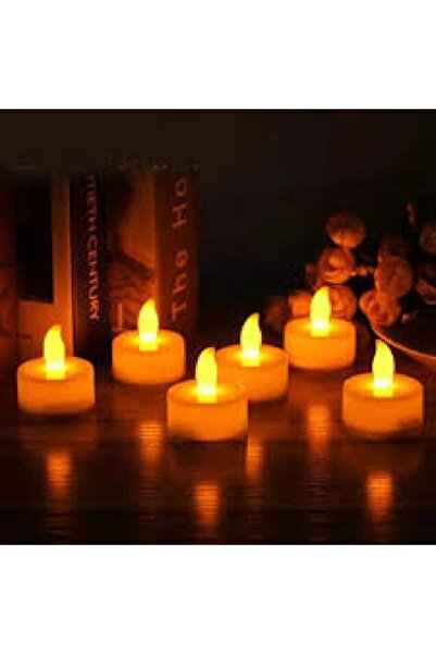Berk 12'li Led Tealight Sarı Işık Mum – Mum & Kandil