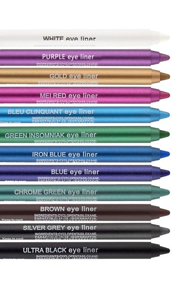 Sildne 12 Color Neon Eyeliner Oily Eye Liner Set