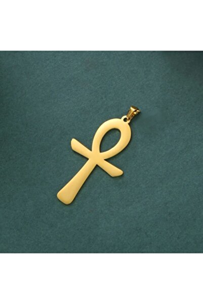 Genel Markalar 925 Ayar Gümüş Kaplama Ankh Kolye Ucu