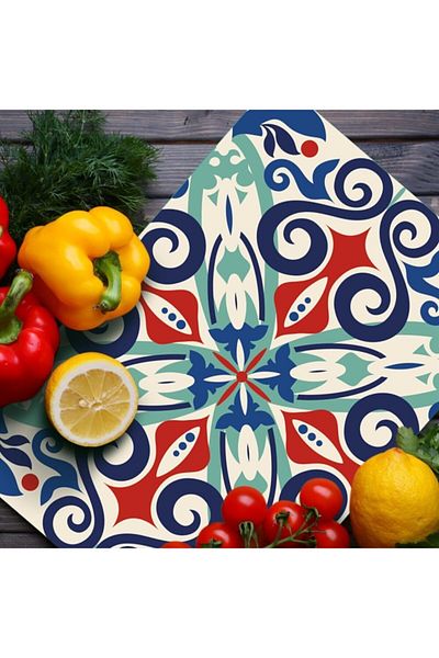 Decovetro Tile Patterned Glass Cutting and Presentation Table