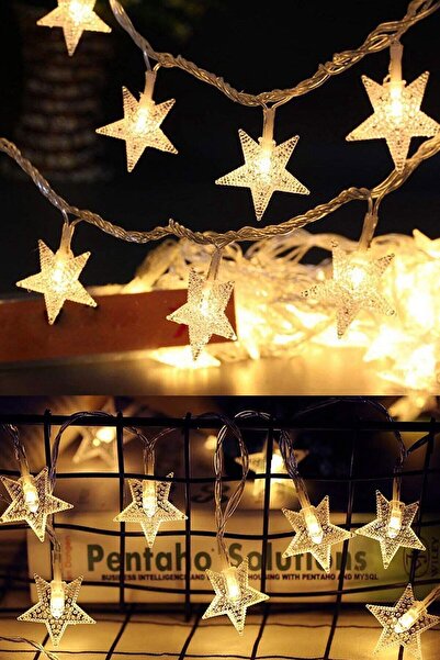 BSD GİFTED 5 Metre 28 Led Eklenebilir 8 Animasyonlu Aydınlatma Fişli Ip Led Işıklı Yıldız Dizeleri Gün Işığı