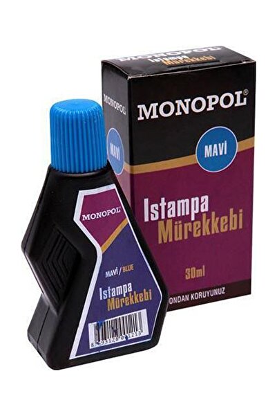 Monopol Istampa Mürekkebi 30 Ml Mavi