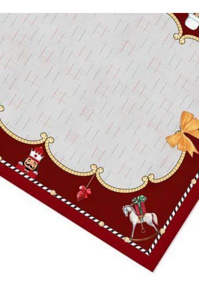The Mia Nutcracker Lead Soldier 230x140cm Fabric Tablecloth