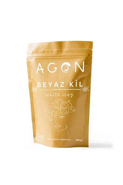 Agon White Clay Natural Face Care Mask 500 Gr