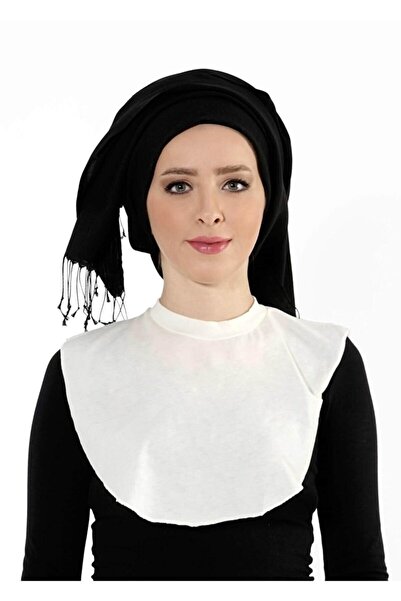 İklilEşarp Women's Hijab Cream Neck Collar