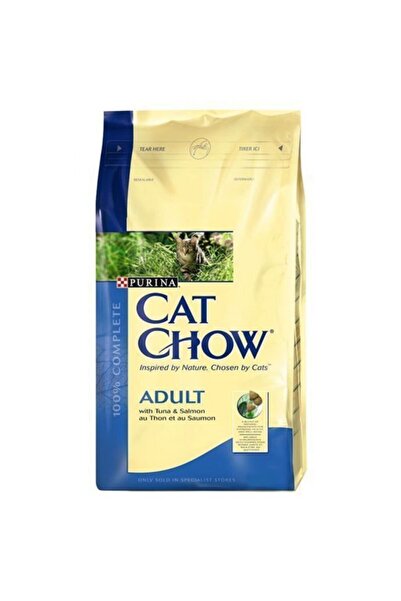 Cat Chow Adult Tuna Salmon - Ton Ve Somon Balıklı Yetişkin Kedi Maması 15 Kg