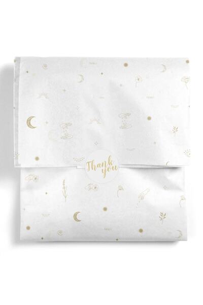 yamata kağıt Pelur Mistik Altın Yaldız Baskılı(10 ADET) 35x50 Cm Yağlı Pelur ...