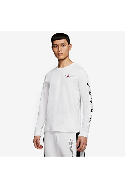 Nike Air Jordan Ls Swerve Wm Tişört "beyaz"