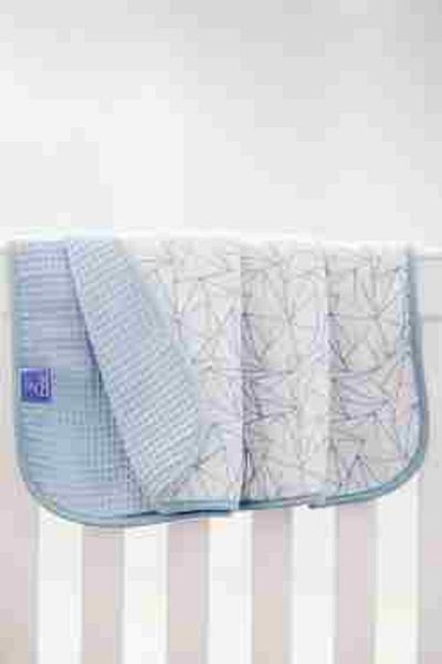 Li Puna 100% Cotton Newborn Baby Blanket - Blue