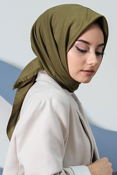 Zerruba Βαμβακερό κασκόλ Χακί