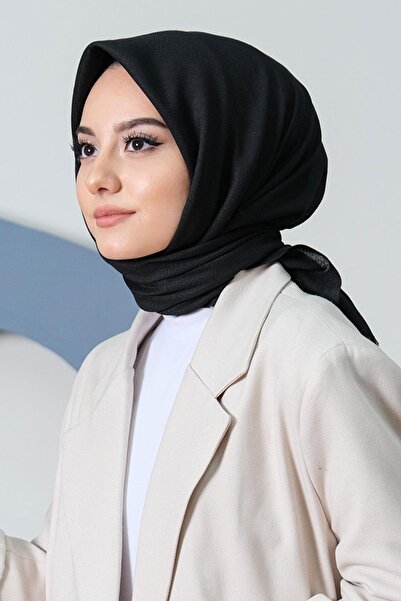 Zerruba Βαμβακερό κασκόλ Μαύρο