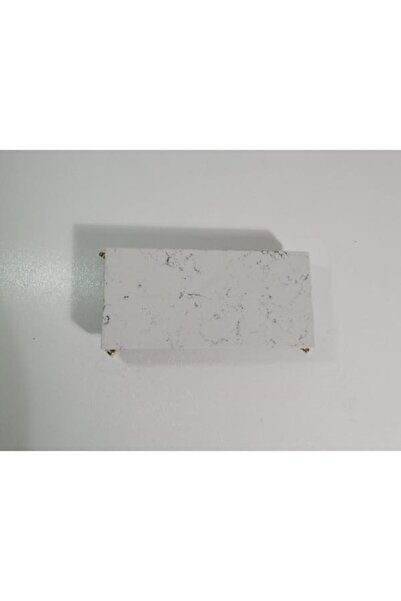 Başakmarble Keramos Quartz Marble Presentation Rack - Gold Leg (25X12 CM)