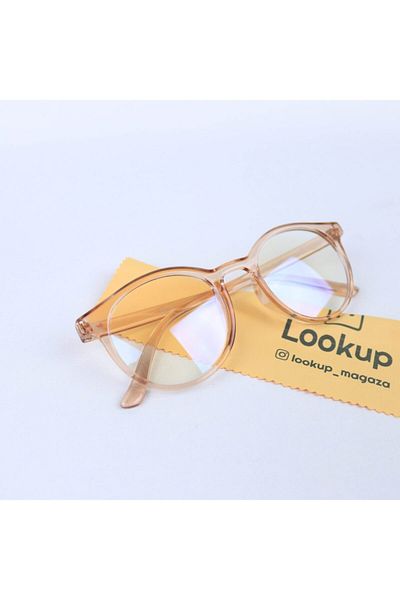 LOOKUP Unisex Honey Color Blue Light Protected Glasses