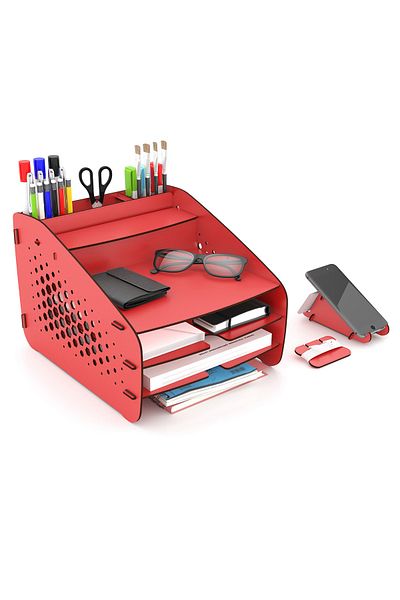 Design OTTO Fxm Hexa A4 Document Rack Desktop Organizer Organizer