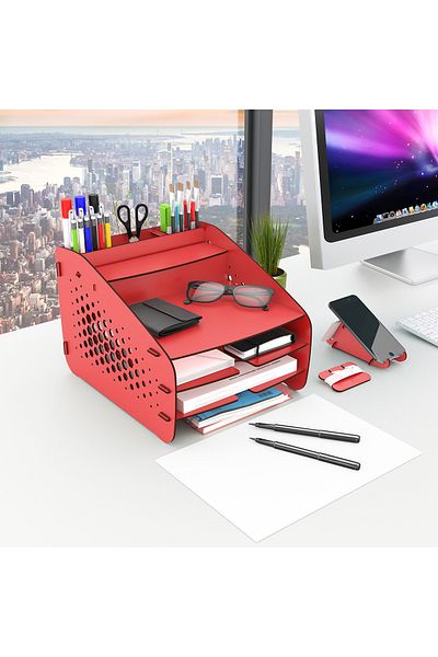 Design OTTO Fxm Hexa A4 Document Rack Desktop Organizer Organizer