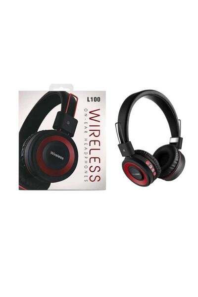 UnDePlus Kulaküstü Bluetooth Kulaklık L100 Bluetooth Kulaklık Kırmızı