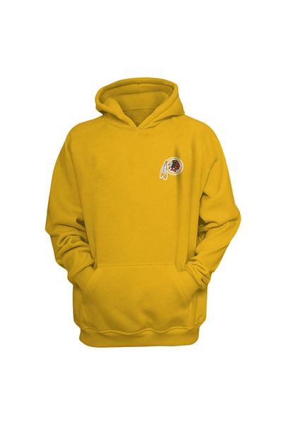 usateamfans Мъжки червен суичър с качулка Washington Redskins (плетен)
