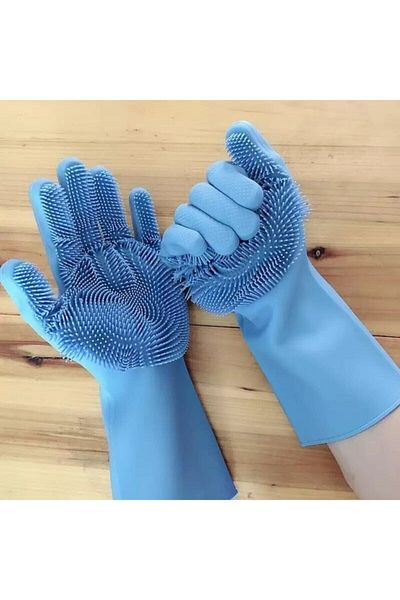 Techno Center Practical Magic Silicone Dish Washing Gloves Mixed Color