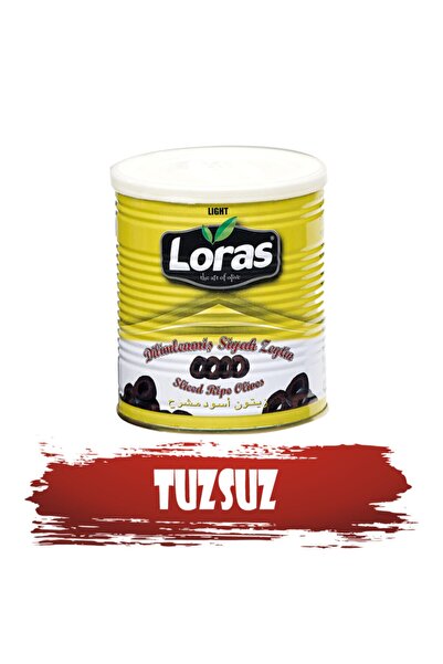loras zeytin Loras Dilimli Siyah Teneke 350 Gr