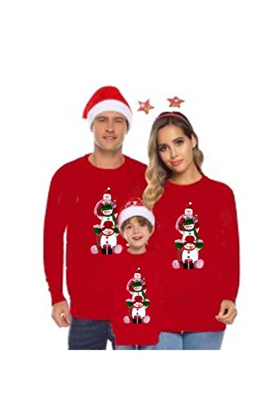 HediyeMania Set de tricouri cu mâneci lungi pentru Crăciun pentru familie, di...