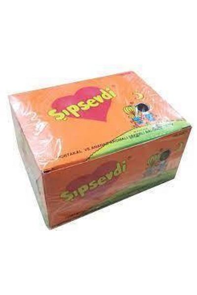 Şıpsevdi 100 pcs Pineapple Flavored Orange Gum