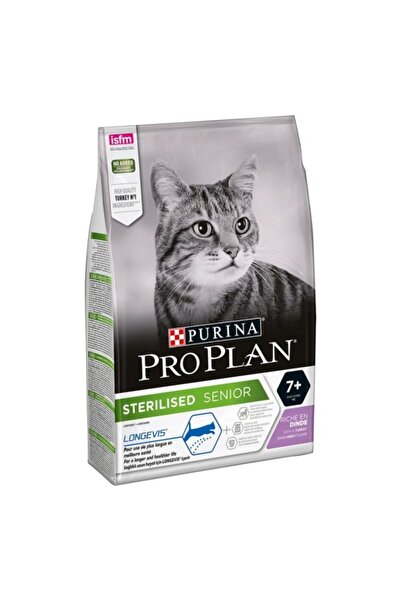 Pro Plan Sterilised Senior 7+ Hindili Kısır Kedi Maması 3 Kg Ileri Yaş Yaşlı Kısır Kediler Için