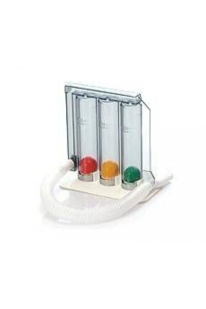 megev medikal Triflo Solunum Egzersiz Cihazi Akciğer Egzersiz Cihazı Üfleme Topu