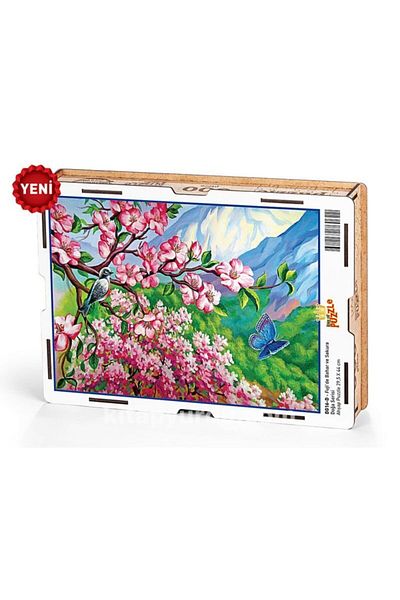 King Of Puzzle Spring and Sakura Wooden Puzzle 500 Pieces in Fuji