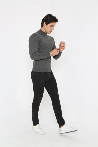 KMKkombin Ανδρικό πουλόβερ Full Size με ζιβάγκο