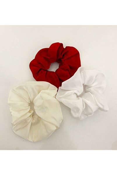 sema aksesuar 3lü Saten Lastik Simit Toka