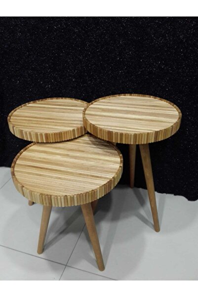 ByDekor Tasarım 3'lü Zigon Sehpa Takımı