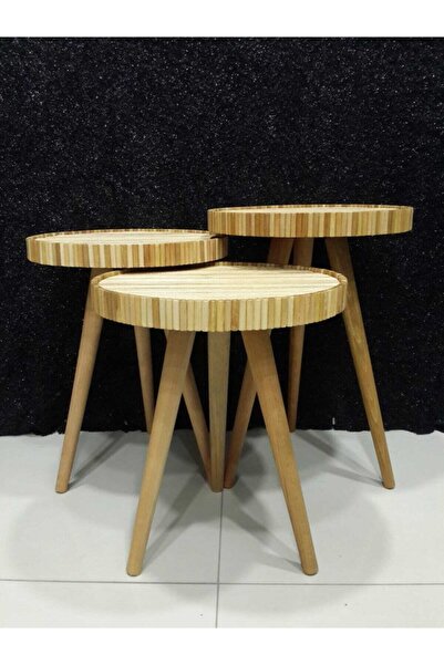 ByDekor Tasarım 3'lü Zigon Sehpa Takımı