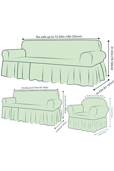 elgeyar Bürümcük Sofa Sofa Bed Cover Sofa Cover Single Bürümcük Single