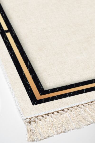 Alanur Home Eco Trend Djt Washable Non-Slip Base 3-Piece Bedroom Set F5006 Modern Beige