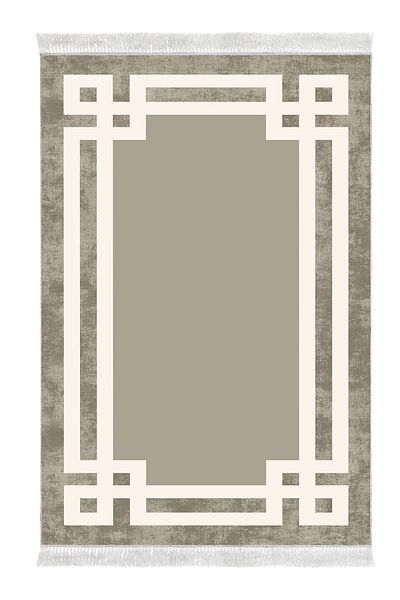Alanur Home Eko Trend Djt 3-Pece Washable Αντιολισθητική Βάση Σετ Χαλάκι Μπάνιου 657m Modern Camel