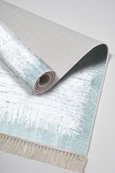 Alanur Home Eko Trend Djt Мийний нековзний підлогу 3-х спальний гарнітур 1342 Сучасний синій