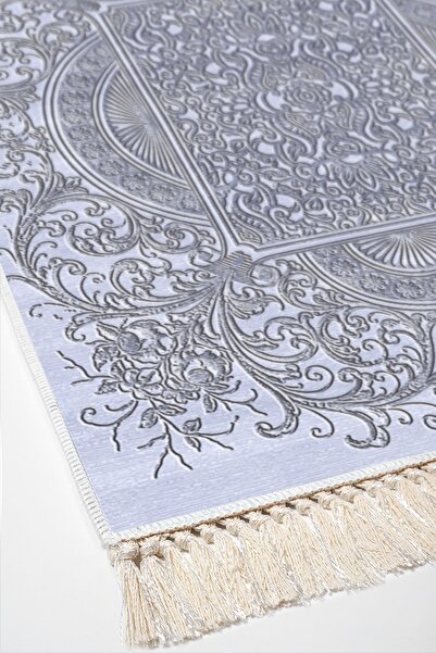 Alanur Home Eko Trend Djt Yıkanabilir Kaymaz Taban 3 Lü Yatak Odası Takımı 1488 Modern Mavi