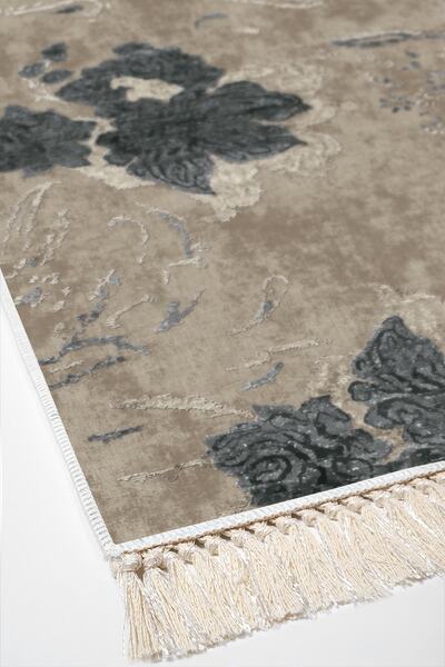 Alanur Home Eco Trend Djt 3-Piece Washable Non-Slip Base Bathroom Mat Set 660m Watercolor Beige