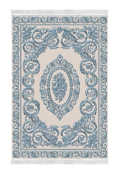 Alanur Home Eko Trend Djt 2 Pack Πλενόμενο Αντιολισθητικό Χαλάκι Μπάνιου 747 Classic Blue (60 X 100 - 50 X 60)