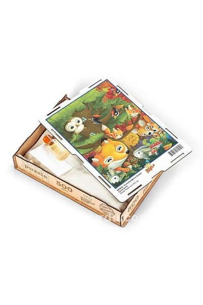 King Of Puzzle وقت المرح في الغابة بازل خشبي 500 قطعة
