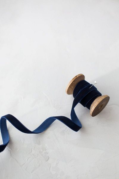 E Elmas Μπλε βελούδινη κορδέλα (1CM - 5M)