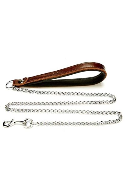 Doggie سلسلة مقبض جلدي كونفورت بني 2x100