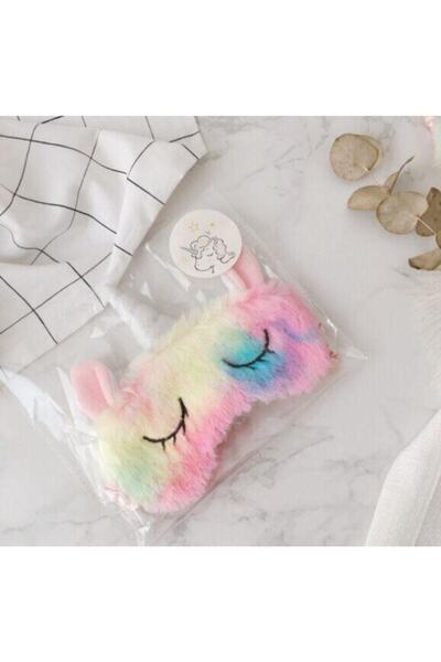 Adil Baba Sevimli Peluş Unicorn Uyku Göz Bandı