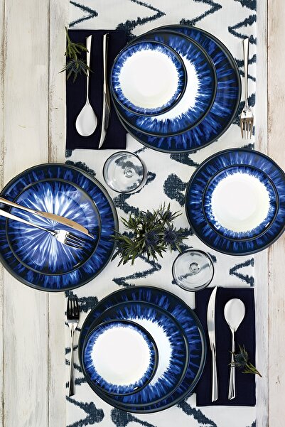 Emsan Ottoman Feza 24 Parça 6 Kişilik Porselen Yemek Takımı