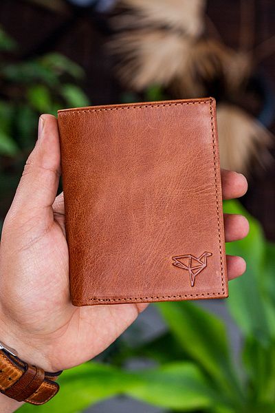 Garbalia Πορτοφόλι θήκης κάρτας Gomez Crazy Leather Tan