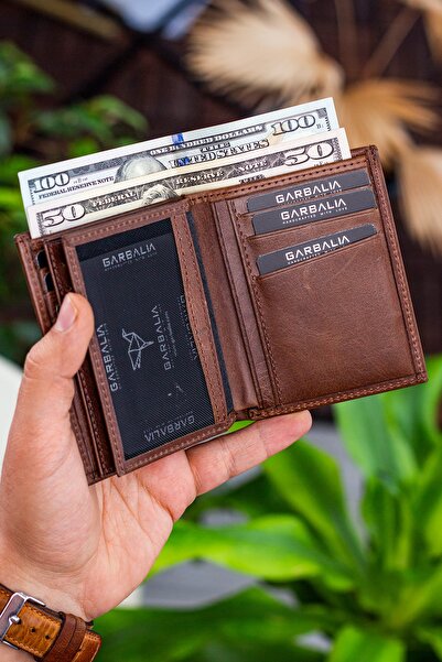 Garbalia Πορτοφόλι για κάρτα Gomez Crazy Leather Brown