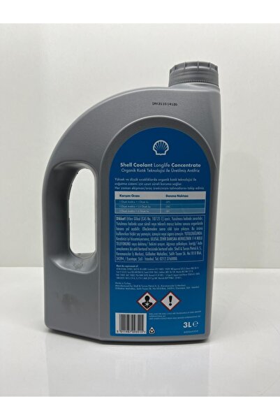 SHELL Kırmızı Antifriz Konsantre 3 Lt 2025 Üretim